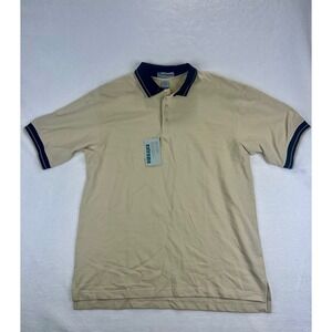 Extreme‎ Polo Shirt Mens XL Sand Black Accent Short Sleeve Golf Casual